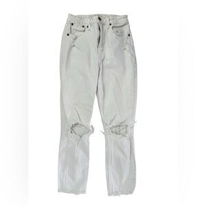 Abercrombie & Fitch Mon-High Rise Distressed Jeans Size 00